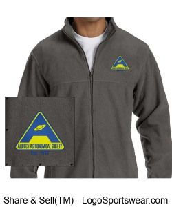 Mens 8 oz. Full-Zip Fleece Jacket - Embroidery Design Zoom